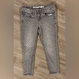 Bethany Mota Gray Polka Dot Skinny Jeans